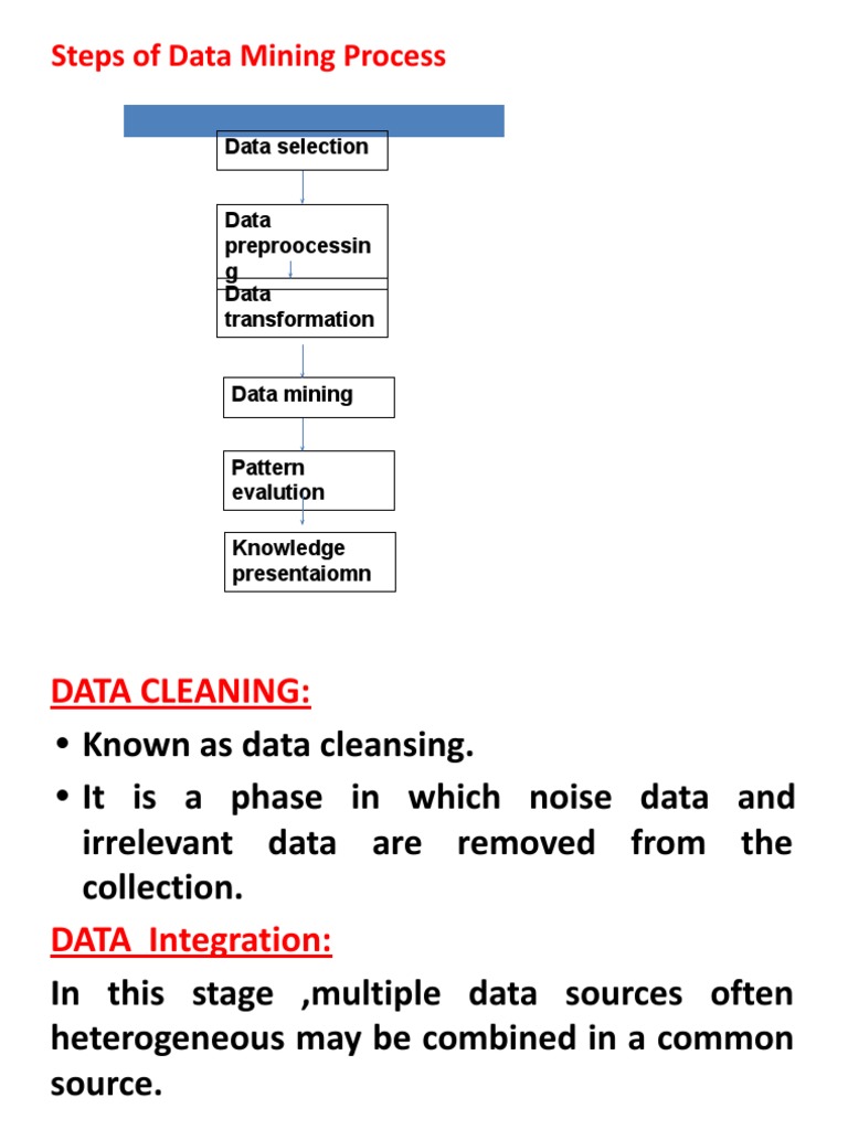 Steps For Data Processing | PDF | Data | Data Mining