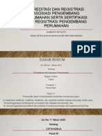 Akreditasi Dan Registrasi Asosiasi Pengembang Perumahan Serta Sertifikasi