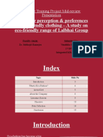 Consumer Perception of Eco-Friendly Clothing