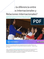 Cuál Es La Diferencia Entre Negocios Internacionales y Relaciones Internacionales