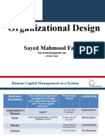 Organizational Design: Sayed Mahmood Fazli