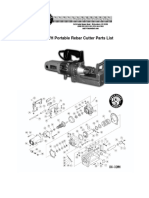 DC-32WH Portable Rebar Cutter Parts List