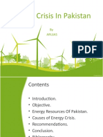 Energy Crisis in Pakistan Slides
