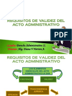 Requisitos de Validez Del Acto Administrativo