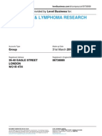 Leukaemia & Lymphoma Research: Annual Accounts Provided by Level Business For
