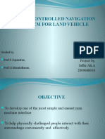 Voice Controlled Navigation System For Land Vehicle: Project By, Jaffer Ali.A 2009608010