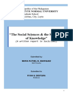 "The Social Sciences & The Structure of Knowledge": Leyte Normal University