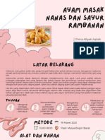 Ayam Masak Nanas Dan Sayur Rambanan