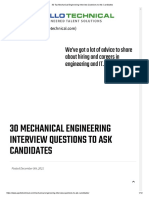 30 Top Mechanical Engineering Interview Questions to Ask Candidates