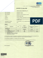 Water Analysis Report