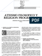 Ateísmo Filosófico y Religión Progresista