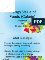 Energy Value of Food