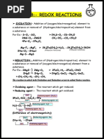 Ch-8:-Redox Reactions: (Pottasium Ferricinite) (Pottasium Ferrocinite)