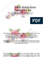 Prosedur Persiapan Pemeriksaan Penunjang