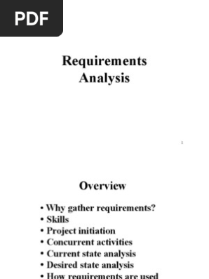 Requirements Gathering