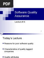 Software Quality Assurance: Lecture # 4