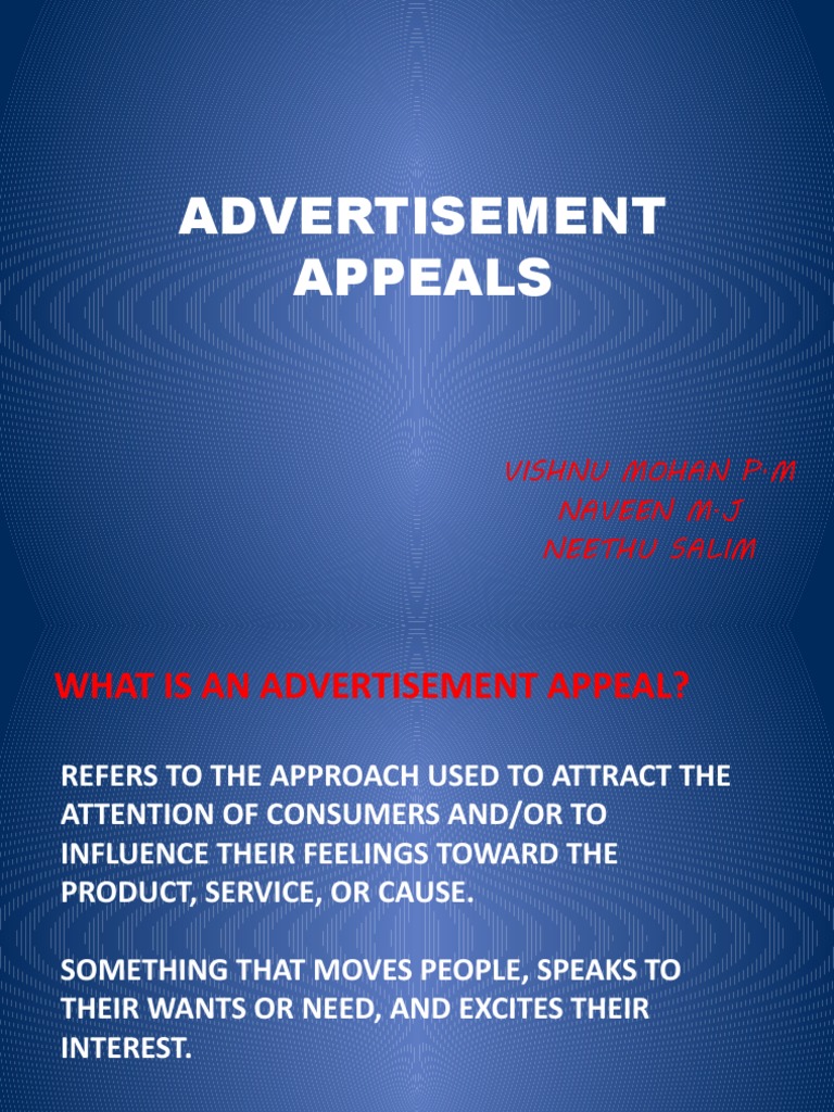 Advertisement Appeals Media Manipulation Promotion And Marketing