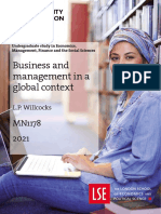 Business and Management in A Global Context: L.P. Willcocks