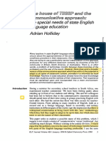 The Special Needs of State English Language Education Adrian Holliday