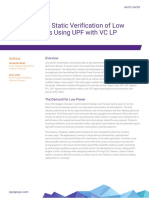 Four Steps For Static Verification of Low Power Designs Using UPF With VC LP