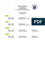 11-Abm Class Schedule