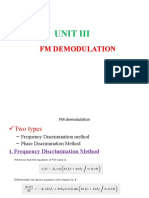 Unit Iii: FM Demodulation