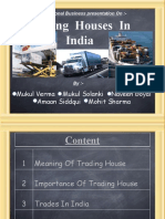 Trading Houses in India