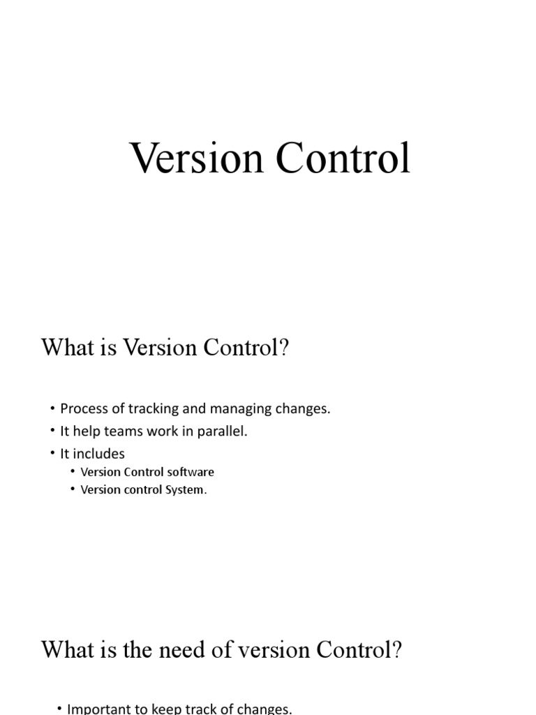 4A-Version Control | PDF
