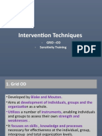 Grid OD and Sensitivity Training Techniques