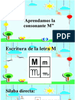 Aprendamos La Consonante M