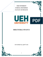 Behavioral Finance - Ta Thi Minh Chau - 31191020277