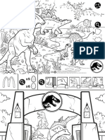 Creative Play Activity Sheet Jurassic World 2020