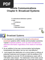 Mobile Communications Chapter 6: Broadcast Systems: Unidirectional Distribution Systems DAB DVB