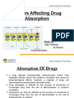 Factors Affecting Drug Absorption