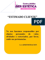 Estimado Cliente