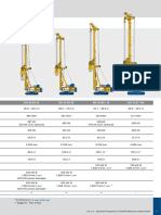 BG Series Crawler Drill Rig Specifications