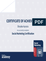 Social Marketing Certification