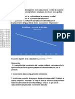 Usando El Método de Regresión en La Calculadora