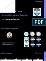 MS-700 Managing Microsoft Teams