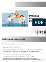 Managing Performance Inadequecy