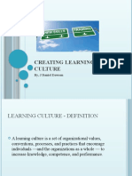 Learning and Development, Creating Learning Culture