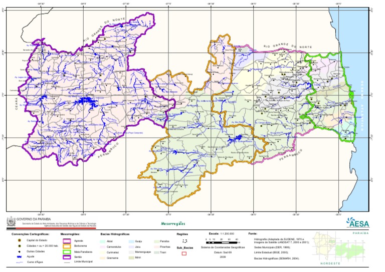 Mesorregioes Do Estado Da Paraiba | PDF