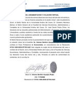 Acta de Juramentacion y Colacion 19 de Marzo Del 2021