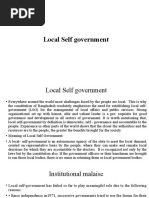 Local Self Govt