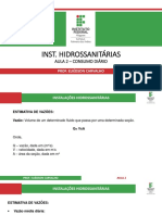 Aula 2 - Ihds - Água Fria - Consumo, Velocidade e Pressão