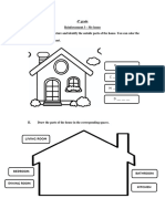 4 Grade Reinforcement 3 - My House I. Look at The Picture and Identify The Outside Parts of The House. You Can Color The House If You Want