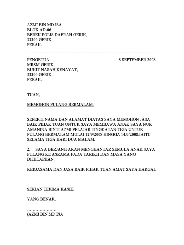 Contoh Surat Rayuan Rumah Mampu Milik Johor