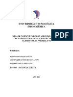 FICHA DE EVALUACIÓN DE LA ESCRITURA