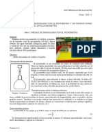 Densidad y Tensión Superficial