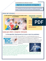 Bioseguridad para Qué Sirve. Actividad Sexto Grado